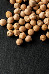 Macro shot of soybeans