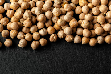 Macro shot of soybeans