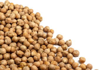Soybeans isolated on white background