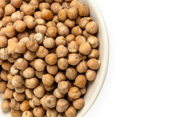 Soybeans isolated on white background