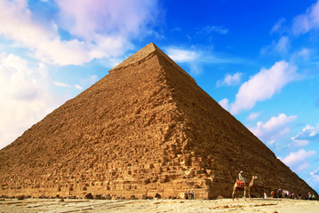 Fototapeta na wymiar The Pyramid of Khafre in Giza, Egypt