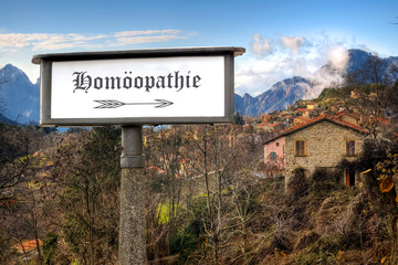 Fototapeta premium Schild 184 - Homöopathie