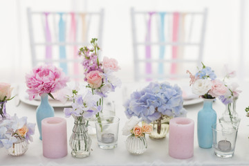flower decorations for holidays and wedding dinner
