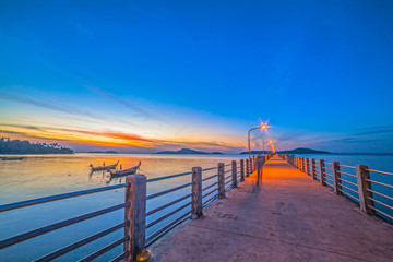 Obraz premium Rawai pier in the morning