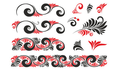 Русский традиционный орнамент Хохлома