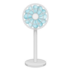 Obraz premium Floor ventilator icon, cartoon style