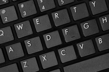 laptop keyboard taken in macro