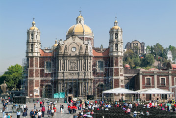 Basilica of Our Lady of Guadalupe at Mexico City, Mexico - obrazy, fototapety, plakaty