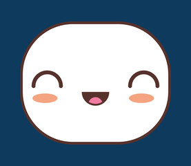 excited kawaii icon image vector illustration design 