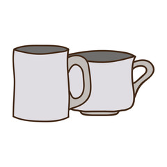 Porcelain mug cup icon vector illustration graphic design