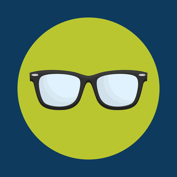 glasses frame icon image vector illustration design 
