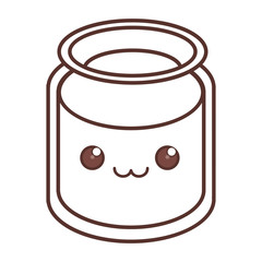 jar kawaii icon image vector illustration design 