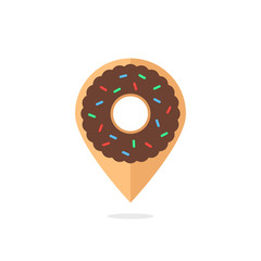donut icon like location pin