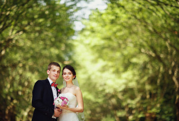 Beautiful young couple close up