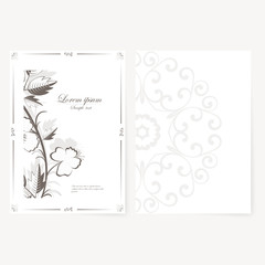  template for folder, business card and invitation 