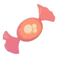 Delicious candy icon, cartoon style