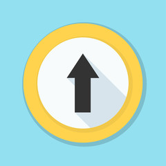 Ahead Up Arrow sign illustration