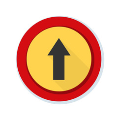 Ahead Up Arrow sign illustration