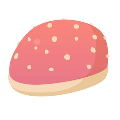 Big candy icon, cartoon style