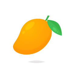 Mango fruit vector isolated - obrazy, fototapety, plakaty