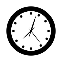 wall clock icon image vector illustration design 