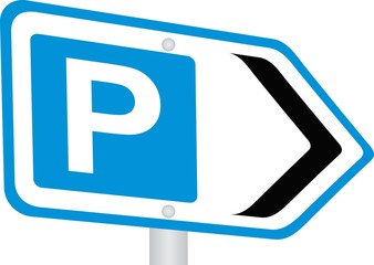 Parking sign icon