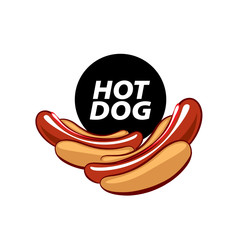 vector logo hot dog