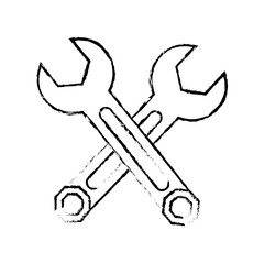 repair workshop emblem icon image vector illustration design 