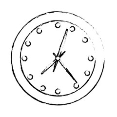 wall clock icon image sketch line vector illustration design 
