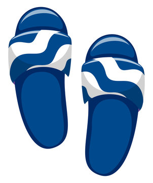 Pair of blue sandals