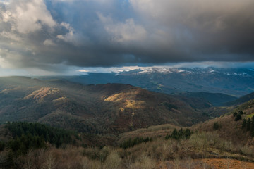 Mountain view from Azpirotz in Navarra,Spain