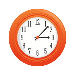 wall clock icon image vector illustration design 