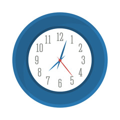 wall clock icon image vector illustration design 