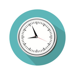 wall clock icon image vector illustration design 