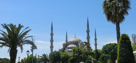 Naklejka premium The Blue Mosque, (Sultanahmet Camii), Istanbul, Turkey.