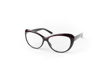 Eyeglasses on white background