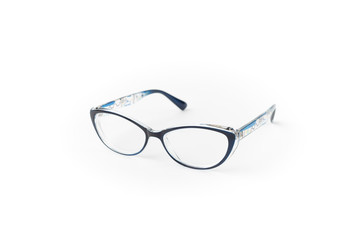 Eyeglasses on white background