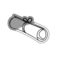 Diploma education certification icon vector illustration graphic design