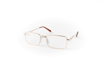 Eyeglasses on white background