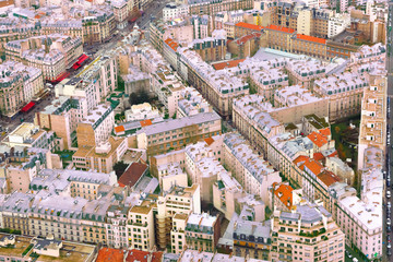 View of Paris from the Maine-Montparnasse Tower, France