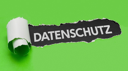 Zerrissenes Papier - Datenschutz
