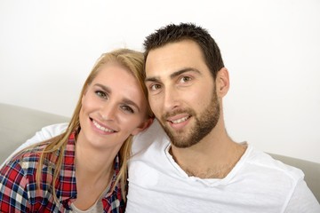 Obraz premium portrait of happy young couple
