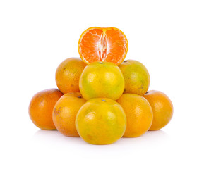 orange on white background