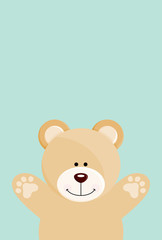 Teddy bear open arms

