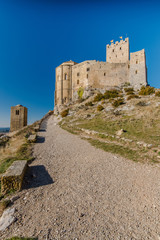 Fototapeta na wymiar Ancient medieval Loarre knight's Castle in Spain