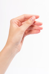 Woman hand of posture