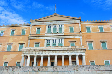 Fototapeta na wymiar Greek Parliament in Athens