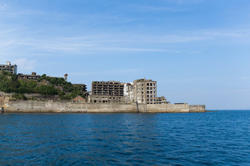 Fototapeta na wymiar Abandoned Battleship island