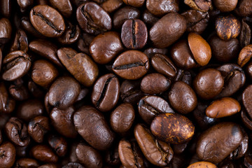 Roasted Brown coffee bean background