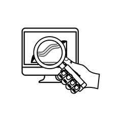 Search Engine Optimization SEO icon vector illustration graphic design